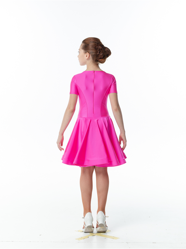 Рейтинговое платье BS420KR# Dance.me, Украина, Бифлекс, Малиновый №22