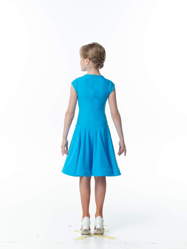 Бейсик BS509#, бифлекс матовый, лазуревый. DANCEME