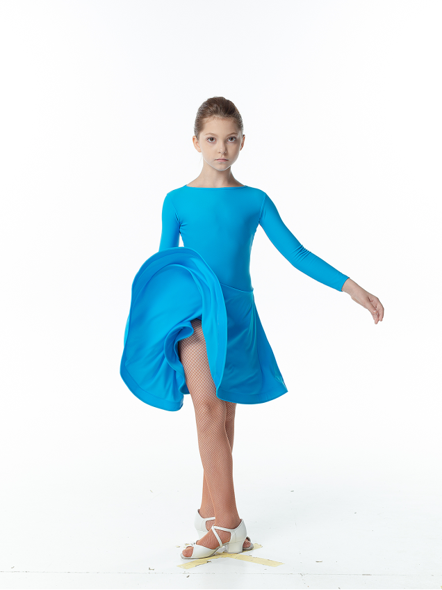 Бейсик BS514DR# для девочки, лазурный, бифлекс матовый