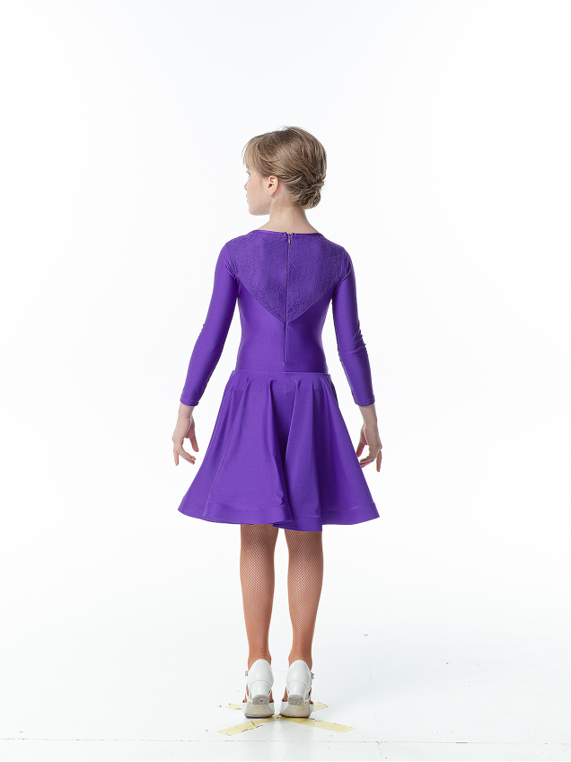 Бейсик BS511-1# для девочки, смородина, бифлекс, гипюр