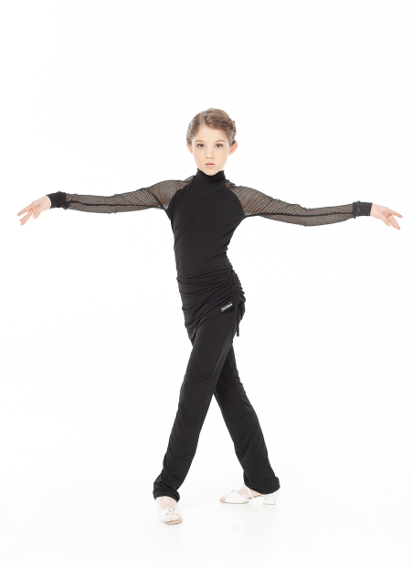 Гольф GL709-17DR для дівчинки, чорний, масло, сітка