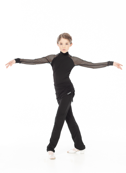 Гольф GL709-17DR для девочки, черный, масло, сетка