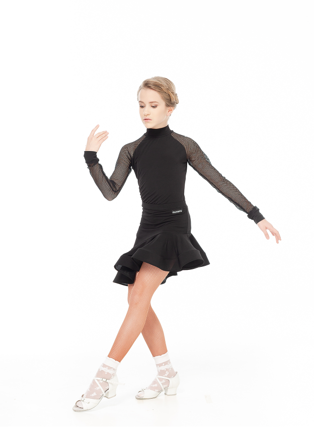 Спідниця UL611# для дівчинки, чорний, масло