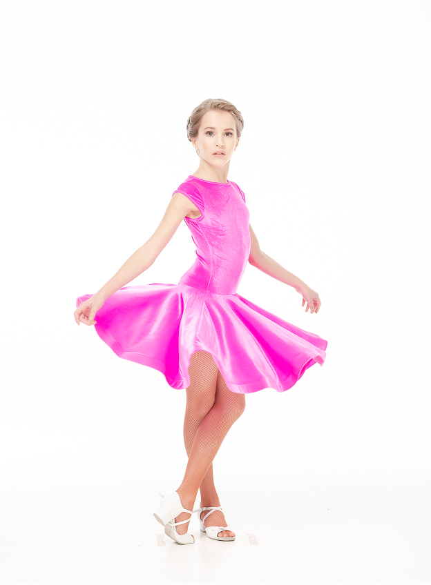 Dance Me Бейсік BS509-13V# детский, Оксамит італійський/кринолін, фуксія