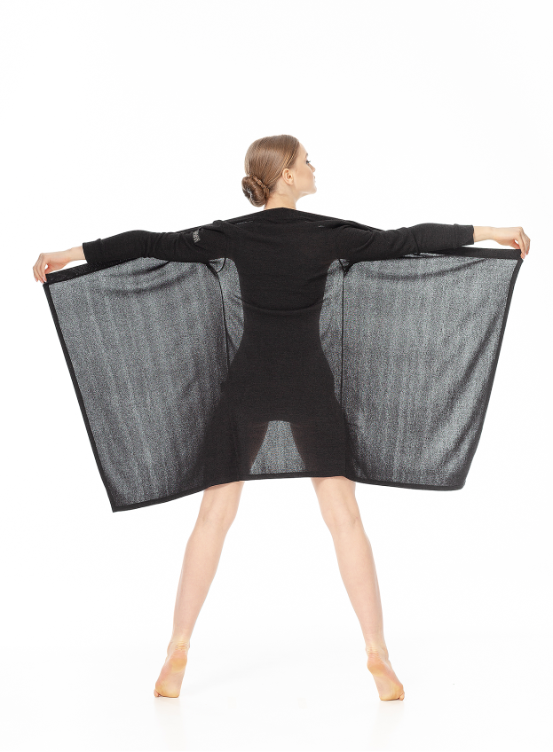 Кардиган C778 чорний, ангора