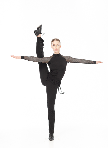 Trousers BRL399 female, black, cotton