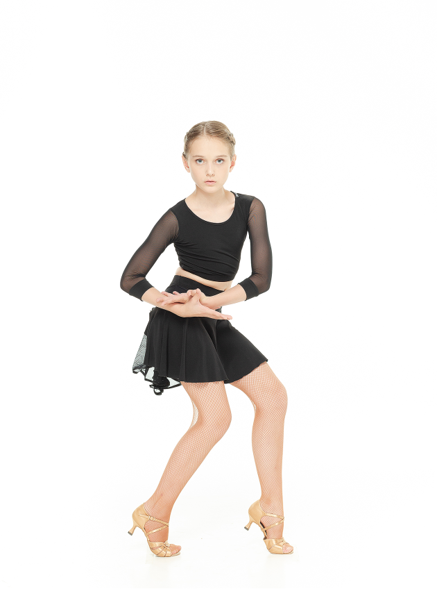 Dance Me Skirt for girls UL94 oil/mesh, black