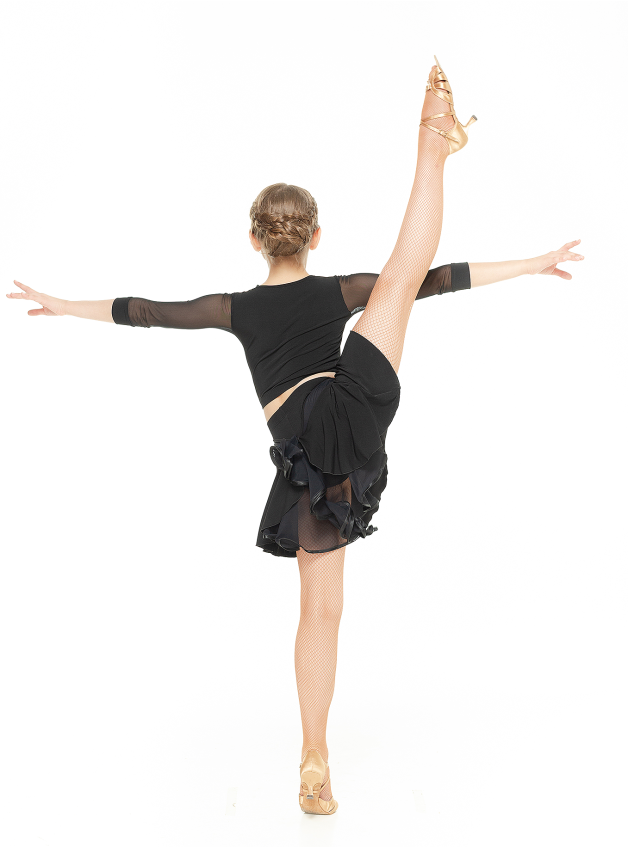 Dance Me Skirt for girls UL94 oil/mesh, black