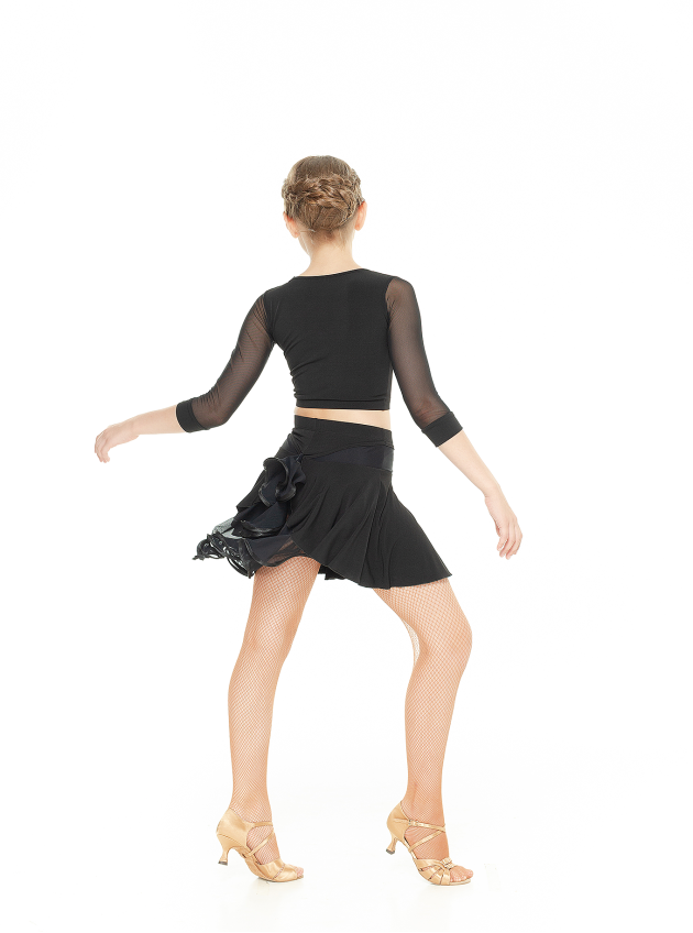 Dance Me Skirt for girls UL94 oil/mesh, black