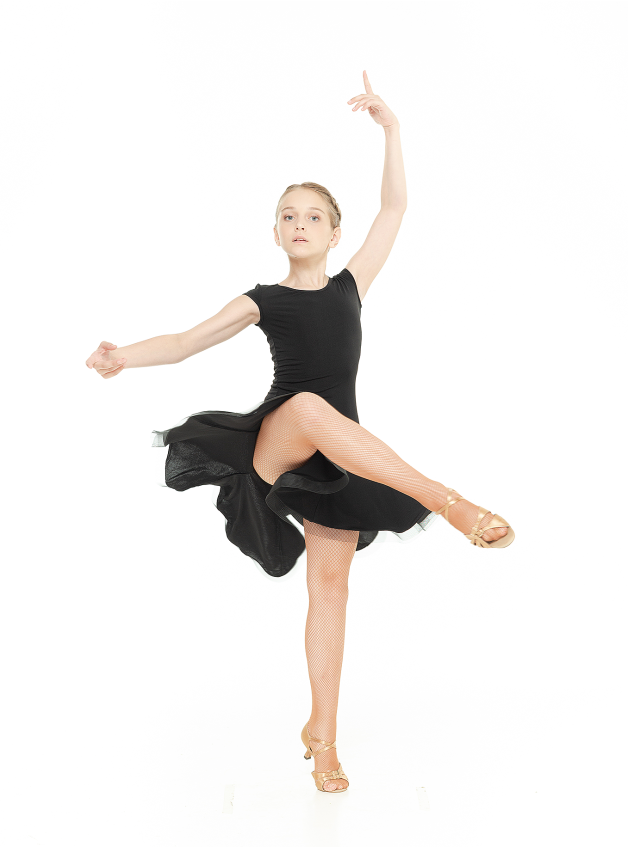 Сукня PL204KR# для дівчинки, чорний, масло