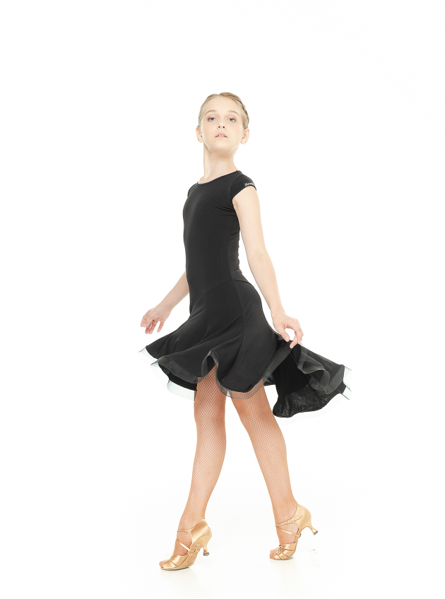 Сукня PL204KR# для дівчинки, чорний, масло