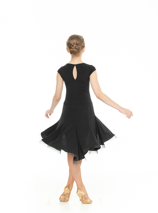 Сукня PL204KR# для дівчинки, чорний, масло