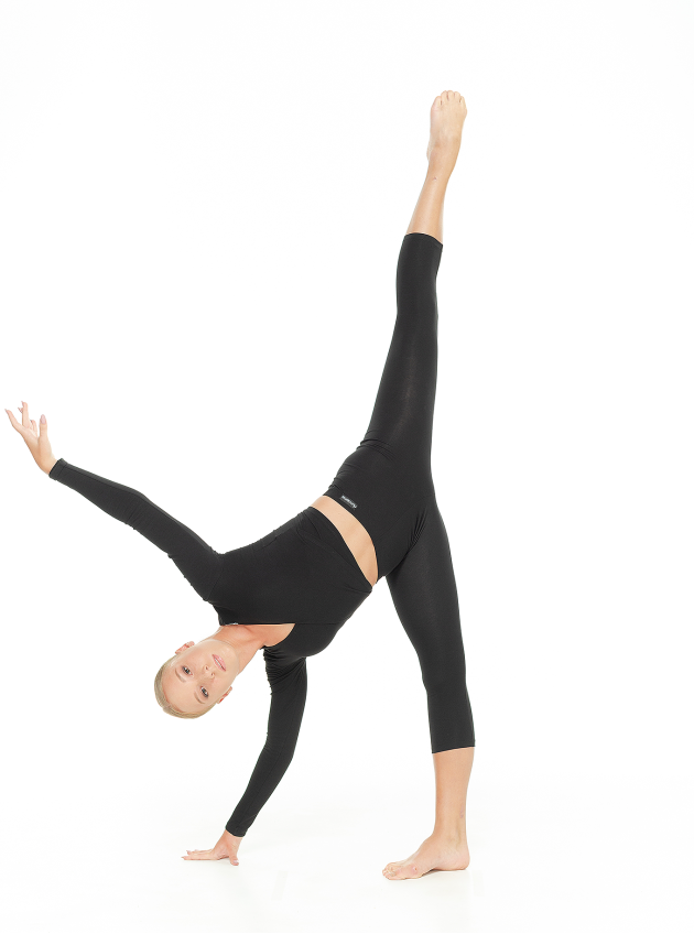 Dance Me Лосини міді жіночі L60, бавовна, чорний