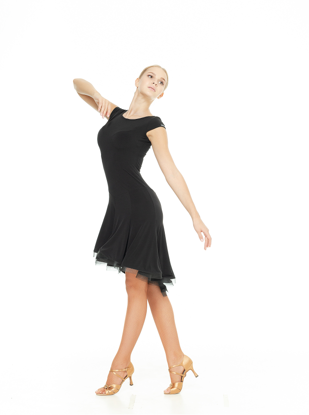 Сукня PL204KR# жіноча, чорний, масло