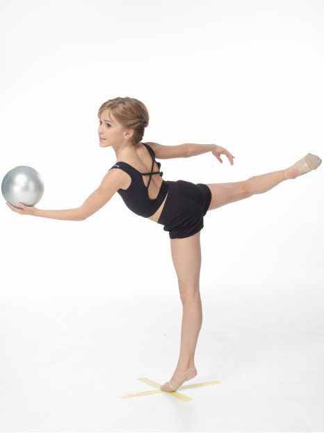 Шорты SH654-7 для девочки, черный, хлопок