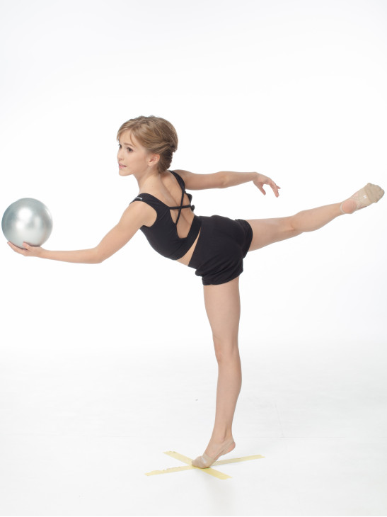 Shorts SH654-7 for a girl, Black, cotton