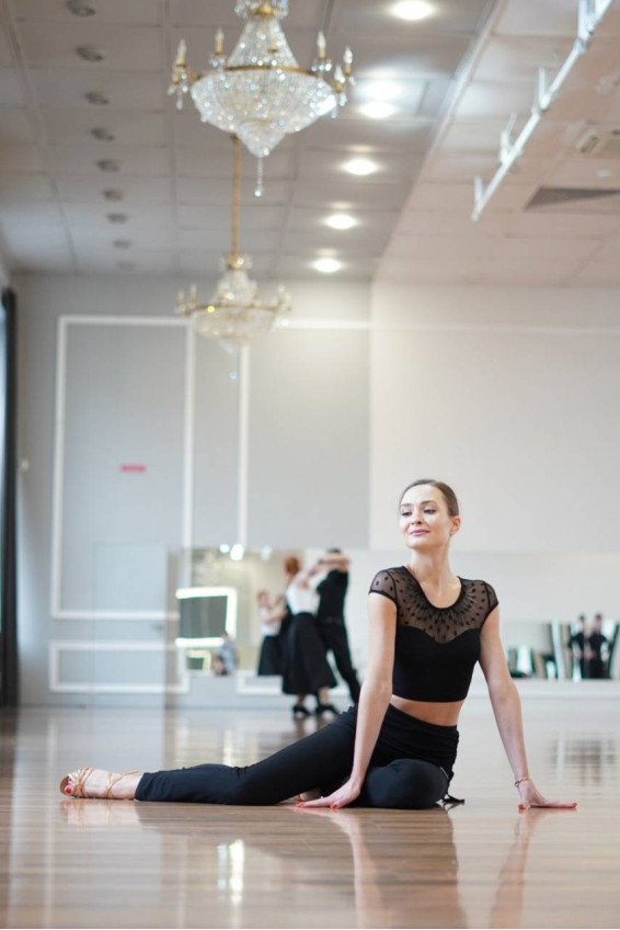 Топ TP922-6 жіноча, чорний, масло, сітка