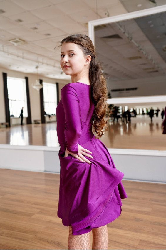 Бейсик BS319DR-402# для девочки, бордовый, бифлекс итальянский