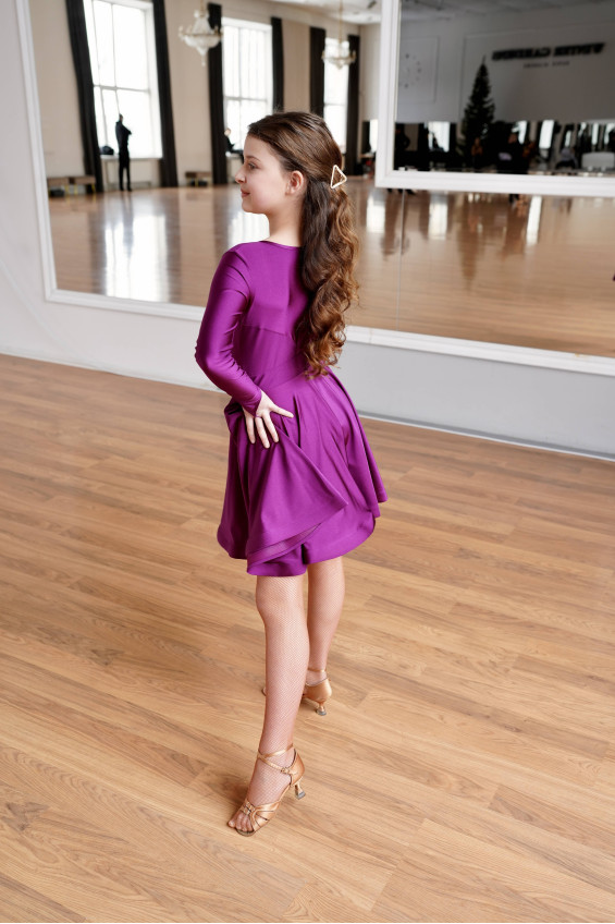 Бейсик BS319DR-402# для девочки, бордовый, бифлекс итальянский