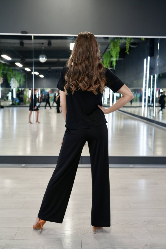 Блуза BL947KR жіноча, чорний, віскоза