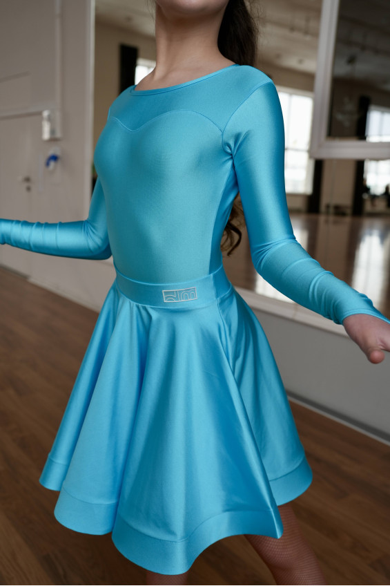 Бейсик BS319DR-402# для девочки, голубой, бифлекс итальянский