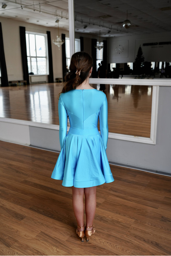 Бейсик BS319DR-402# для девочки, голубой, бифлекс итальянский