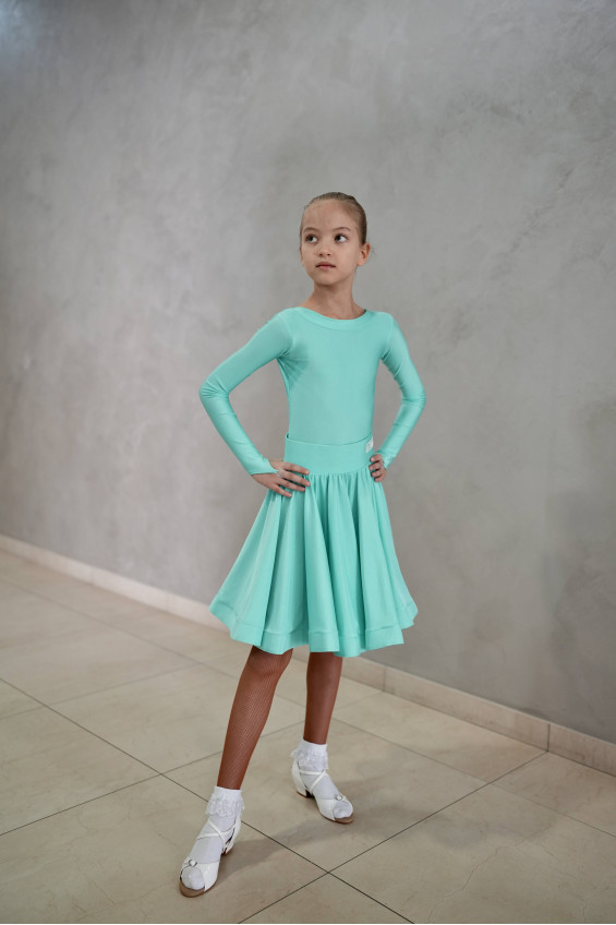 Гардероб GR1000# для дівчинки, м'ятний, біфлекс, гіпюр