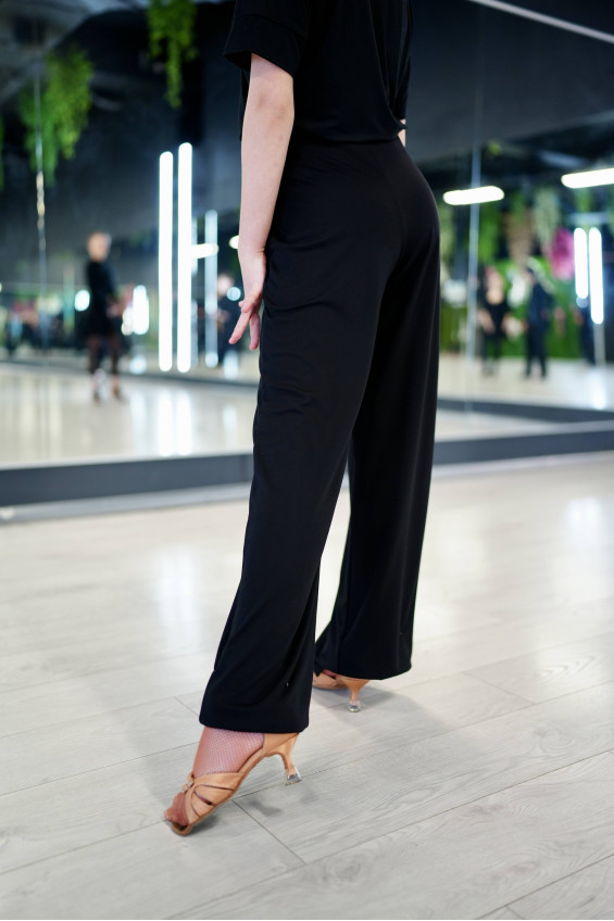 Штани BRL940 для дівчинки, чорний, віскоза