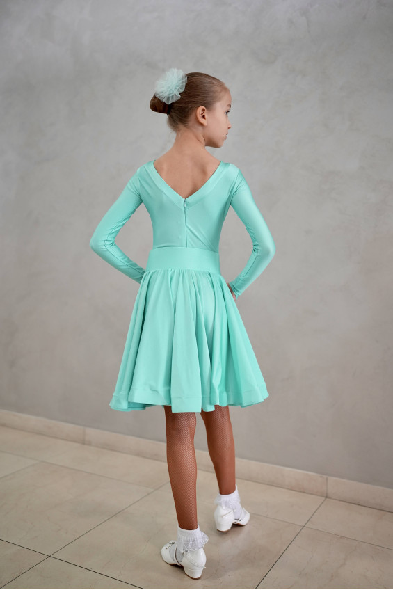 Гардероб GR1000# для дівчинки, м'ятний, біфлекс, гіпюр