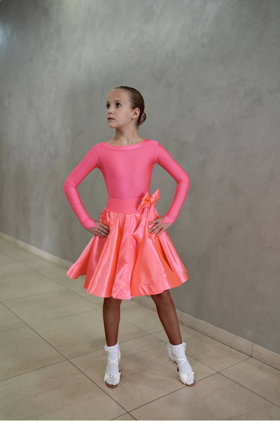 Гардероб GR1001# для дівчинки, корал, біфлекс, атлас