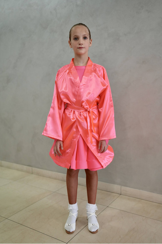 Гардероб GR1001# для дівчинки, корал, біфлекс, атлас