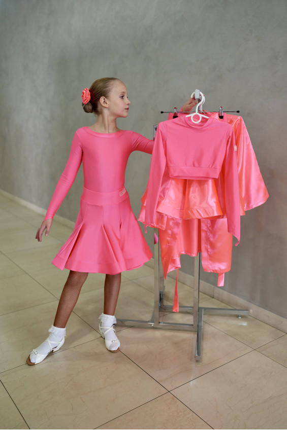 Гардероб GR1001# для дівчинки, корал, біфлекс, атлас