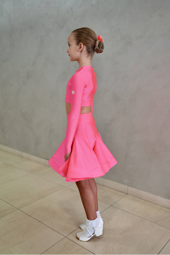 Гардероб GR1001# для дівчинки, корал, біфлекс, атлас