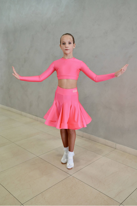 Гардероб GR1001# для дівчинки, корал, біфлекс, атлас