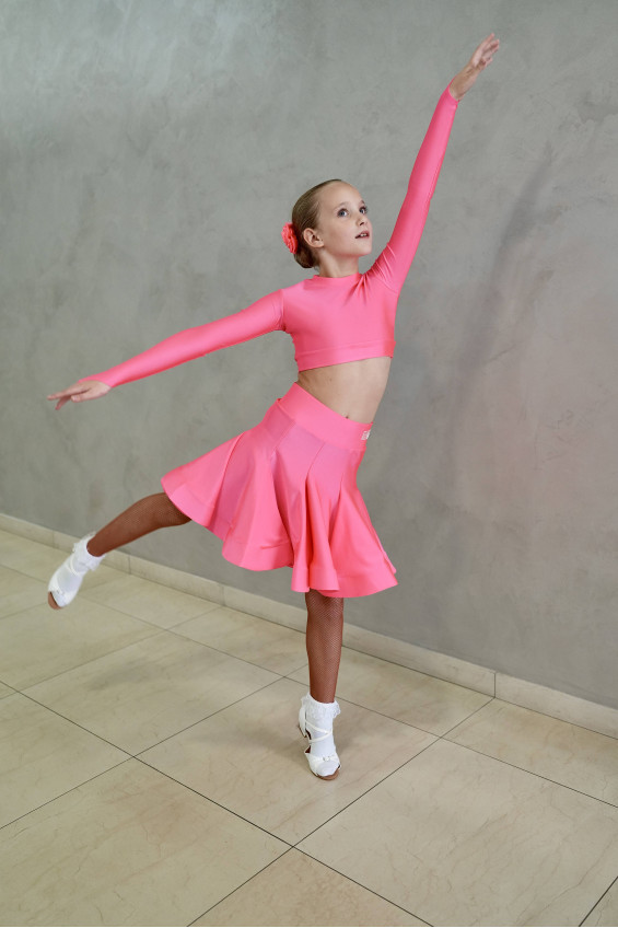 Гардероб GR1001# для дівчинки, корал, біфлекс, атлас