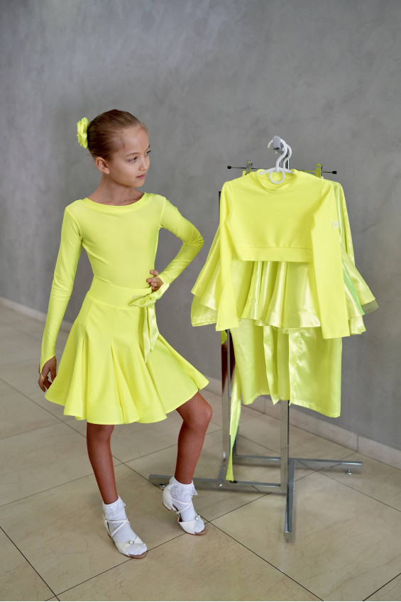 Гардероб GR1002# для дівчинки, лимоний, біфлекс, атлас