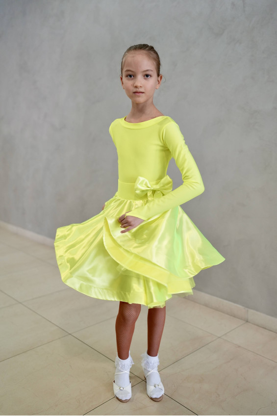 Гардероб GR1002# для дівчинки, лимоний, біфлекс, атлас