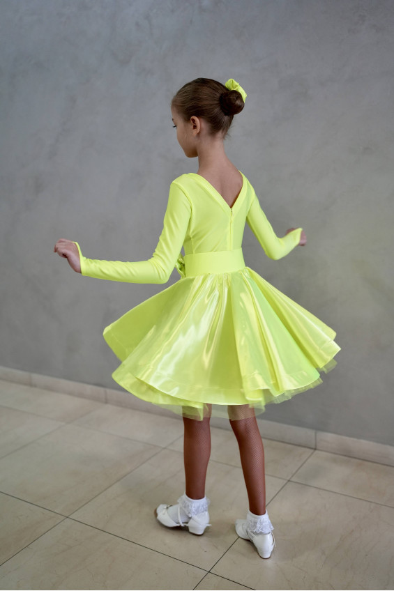 Гардероб GR1002# для дівчинки, лимоний, біфлекс, атлас