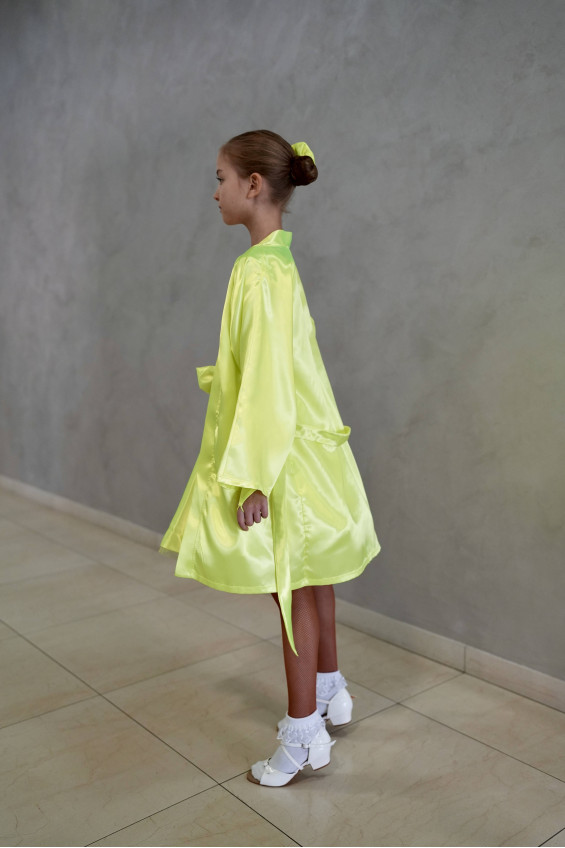 Гардероб GR1002# для дівчинки, лимоний, біфлекс, атлас
