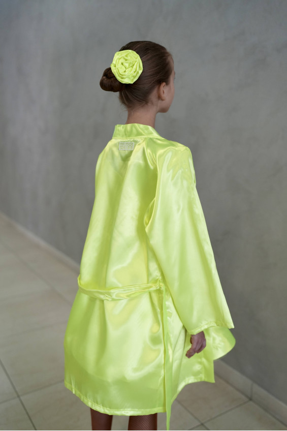 Гардероб GR1002# для дівчинки, лимоний, біфлекс, атлас