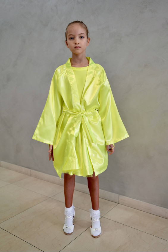 Гардероб GR1002# для дівчинки, лимоний, біфлекс, атлас