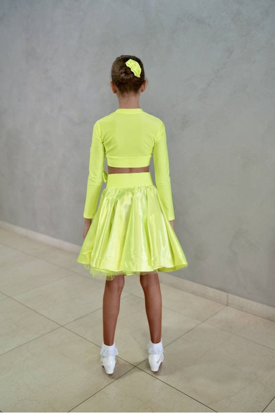 Гардероб GR1002# для дівчинки, лимоний, біфлекс, атлас