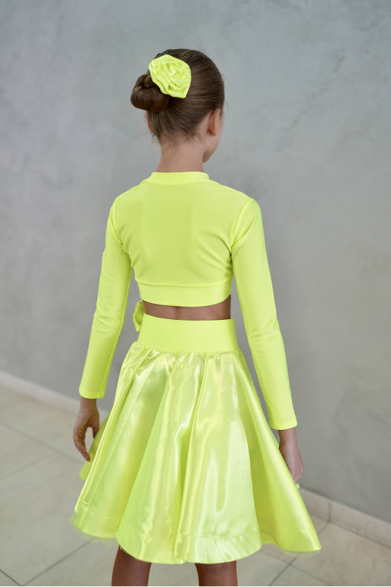 Гардероб GR1002# для дівчинки, лимоний, біфлекс, атлас