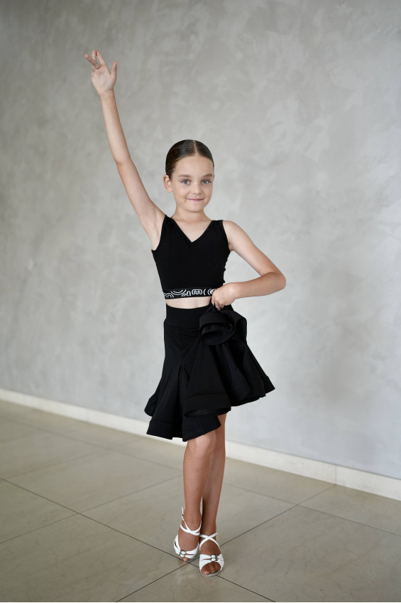 Спідниця UL372-14# для дівчинки, чорний, масло