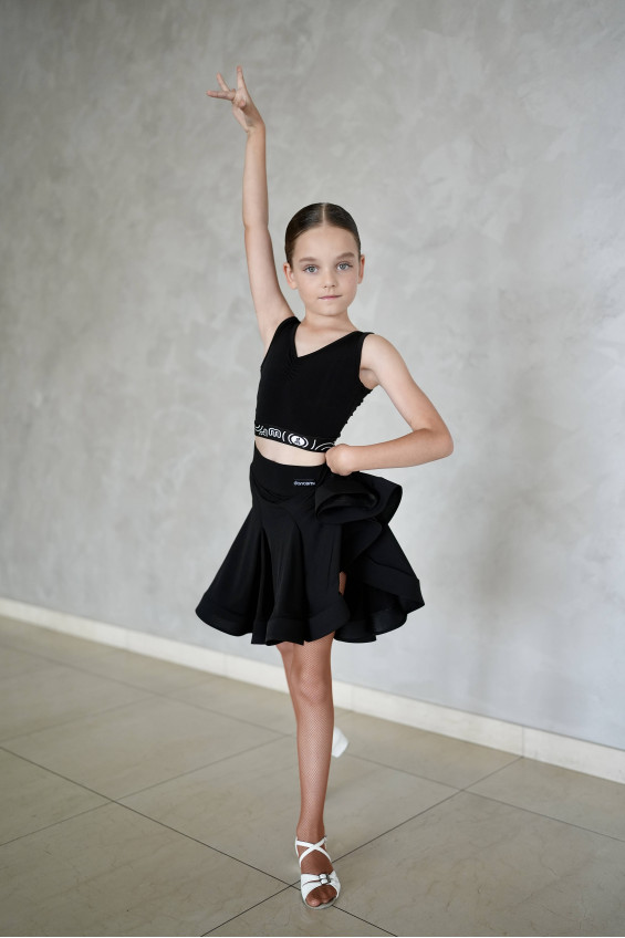 Спідниця UL372-14# для дівчинки, чорний, масло