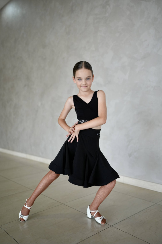 Спідниця UL372-14# для дівчинки, чорний, масло