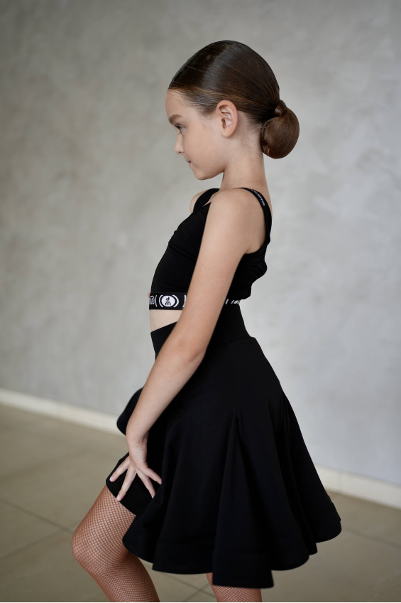 Спідниця UL372-14# для дівчинки, чорний, масло