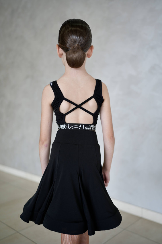 Спідниця UL372-14# для дівчинки, чорний, масло