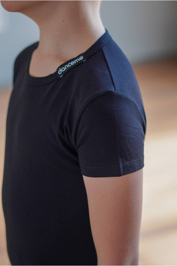 Футболка дитяча F74KR чорний, бавовна