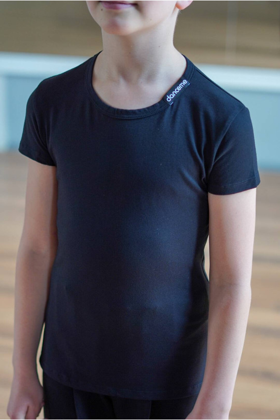 Футболка дитяча F74KR чорний, бавовна